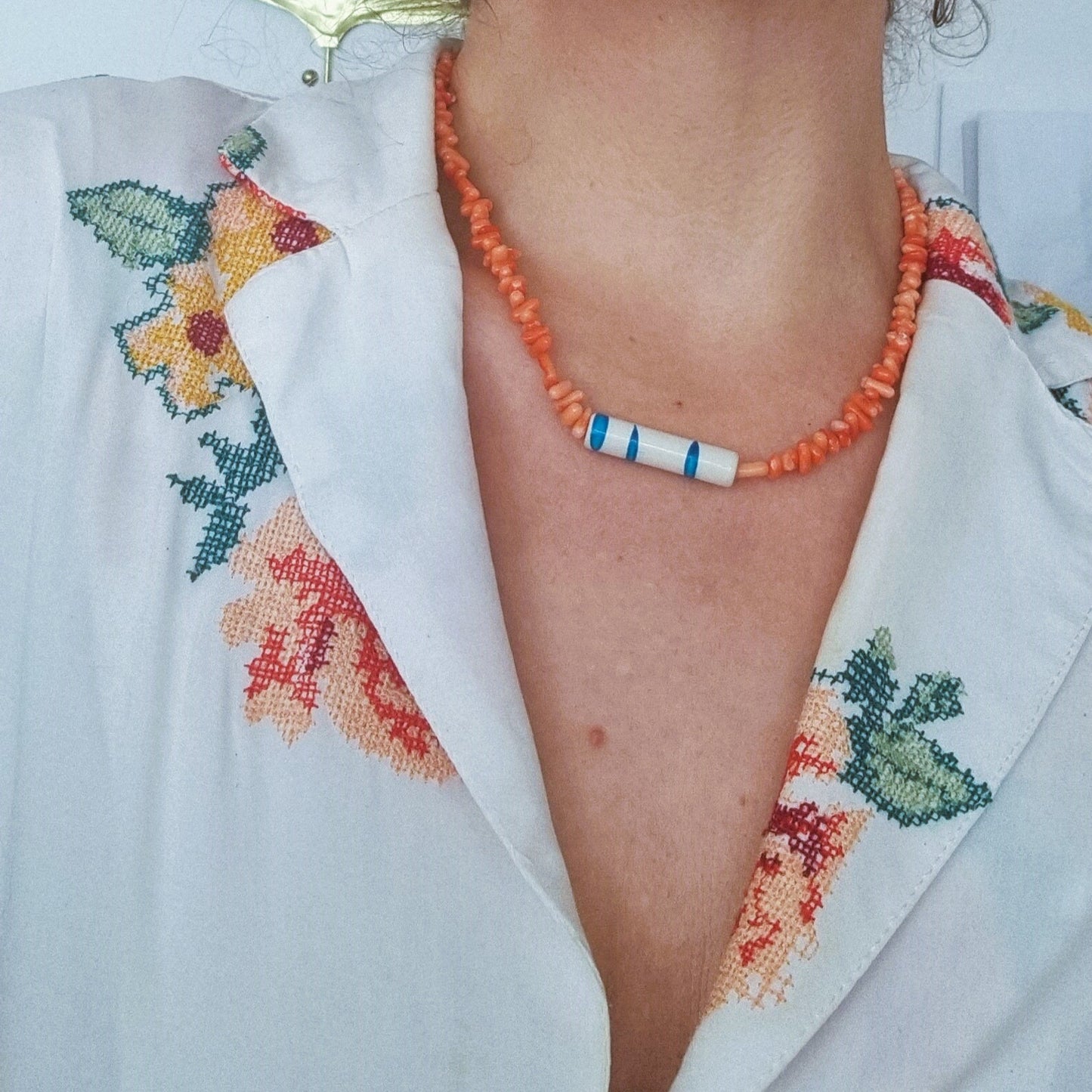 Coral corals necklace