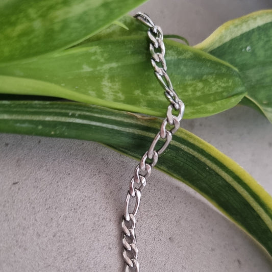 Figaro silver anklet