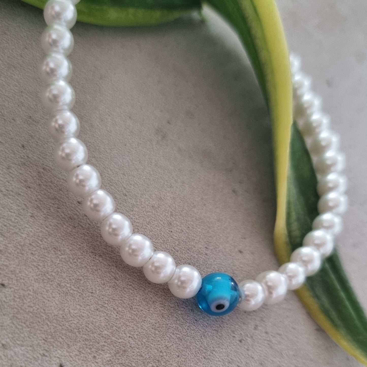 Blue evil eye bracelet