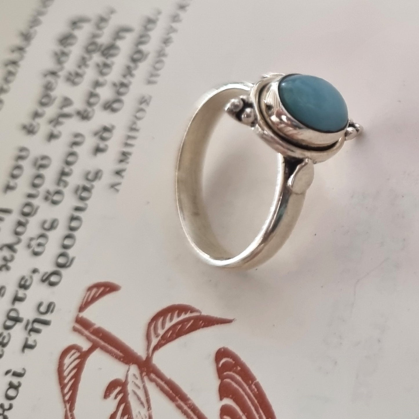 Sivler ring - Turquoise