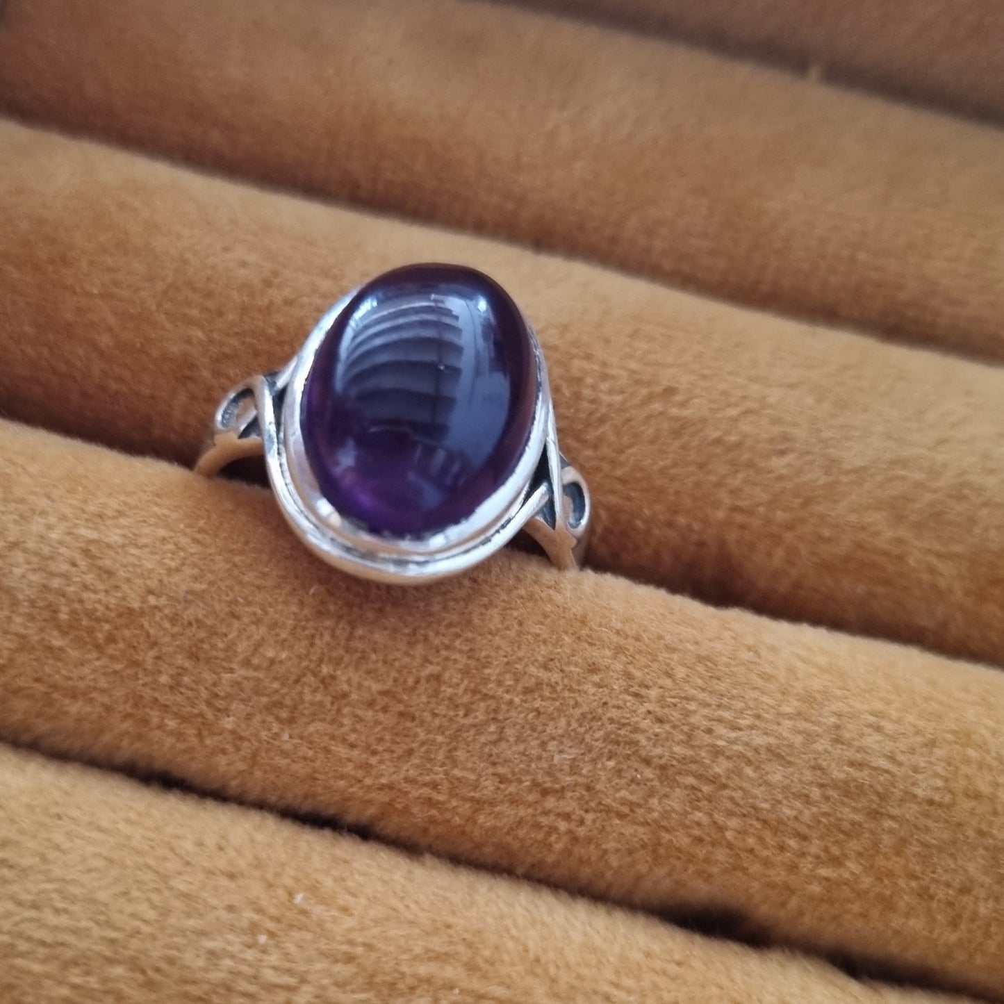 Silver ring - Amethyst