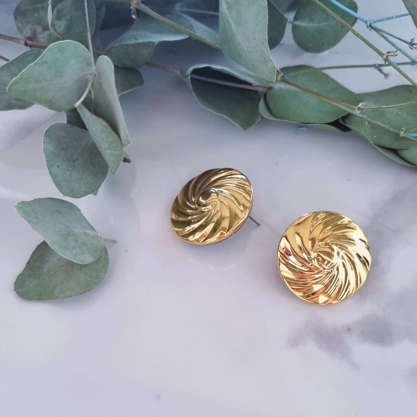 Vintage earrings - Gold windmill