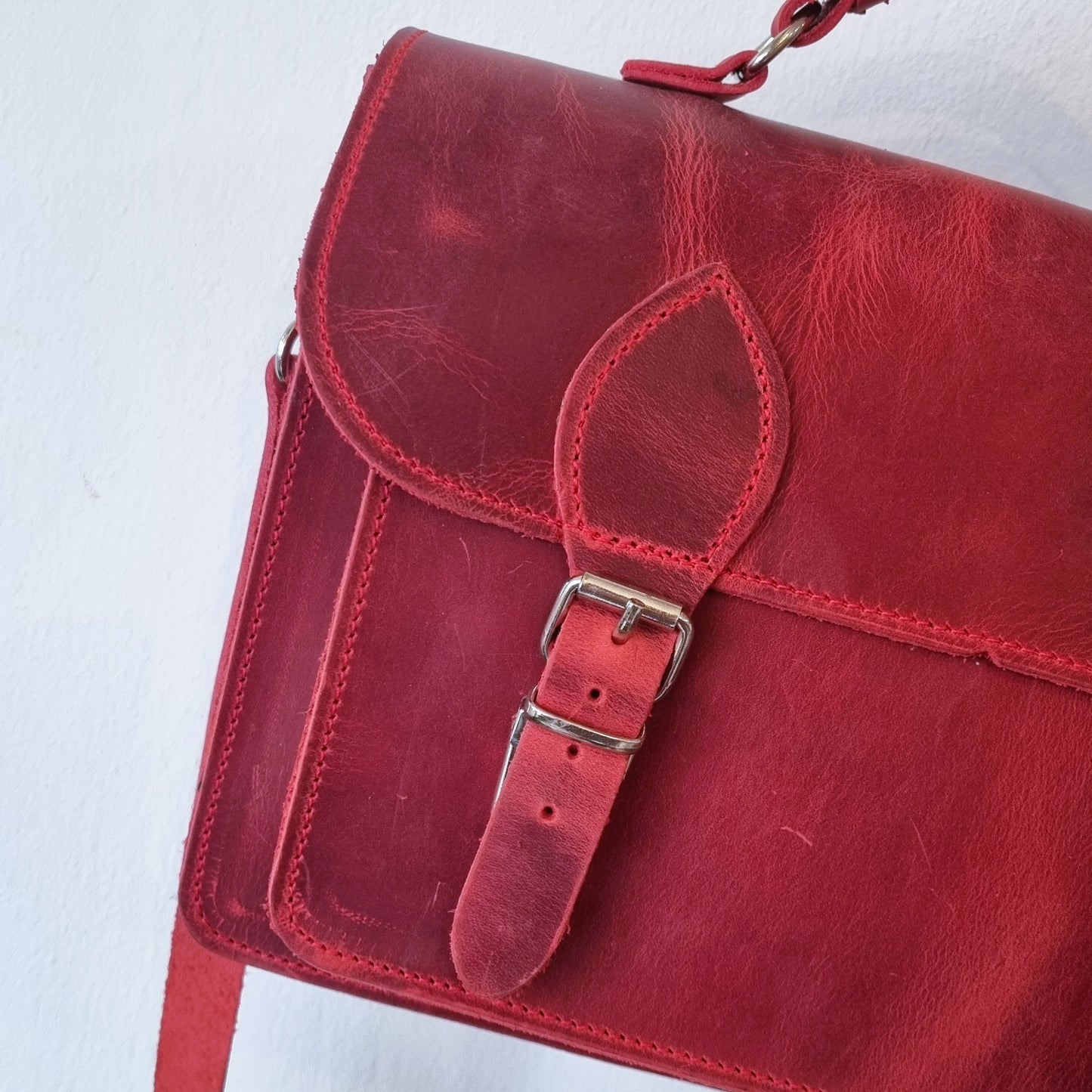 Red Satchel Bag