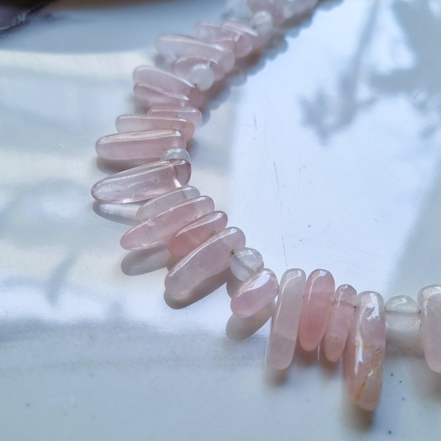 Rose quartz necklace