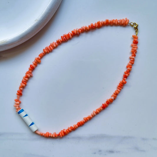 Coral corals necklace