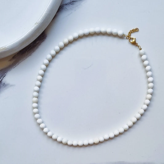 White coral necklace