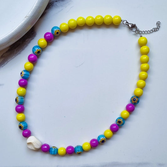 Yellow fun necklace