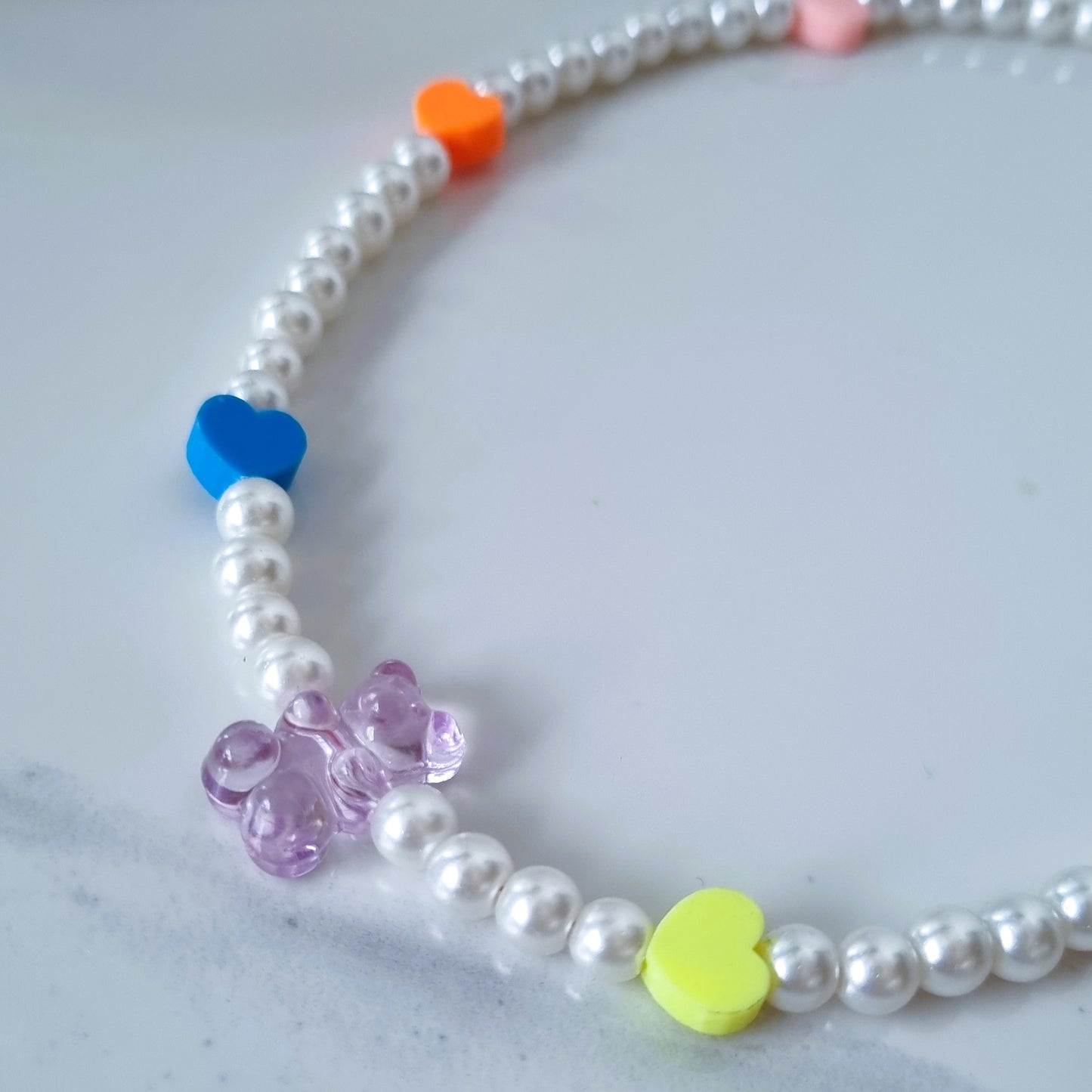 Bear necklace (pearl option)