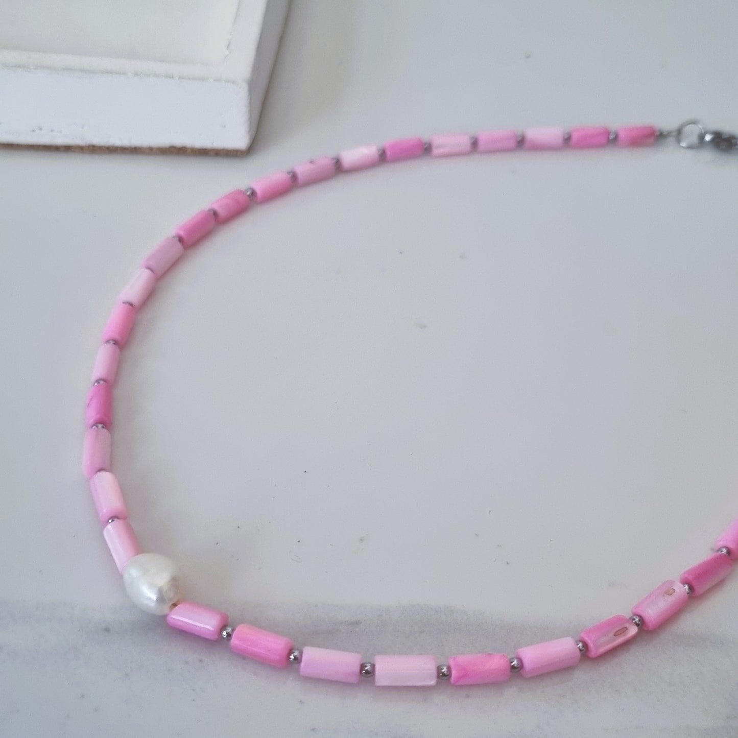 Mother of pearls in pink - Necklace