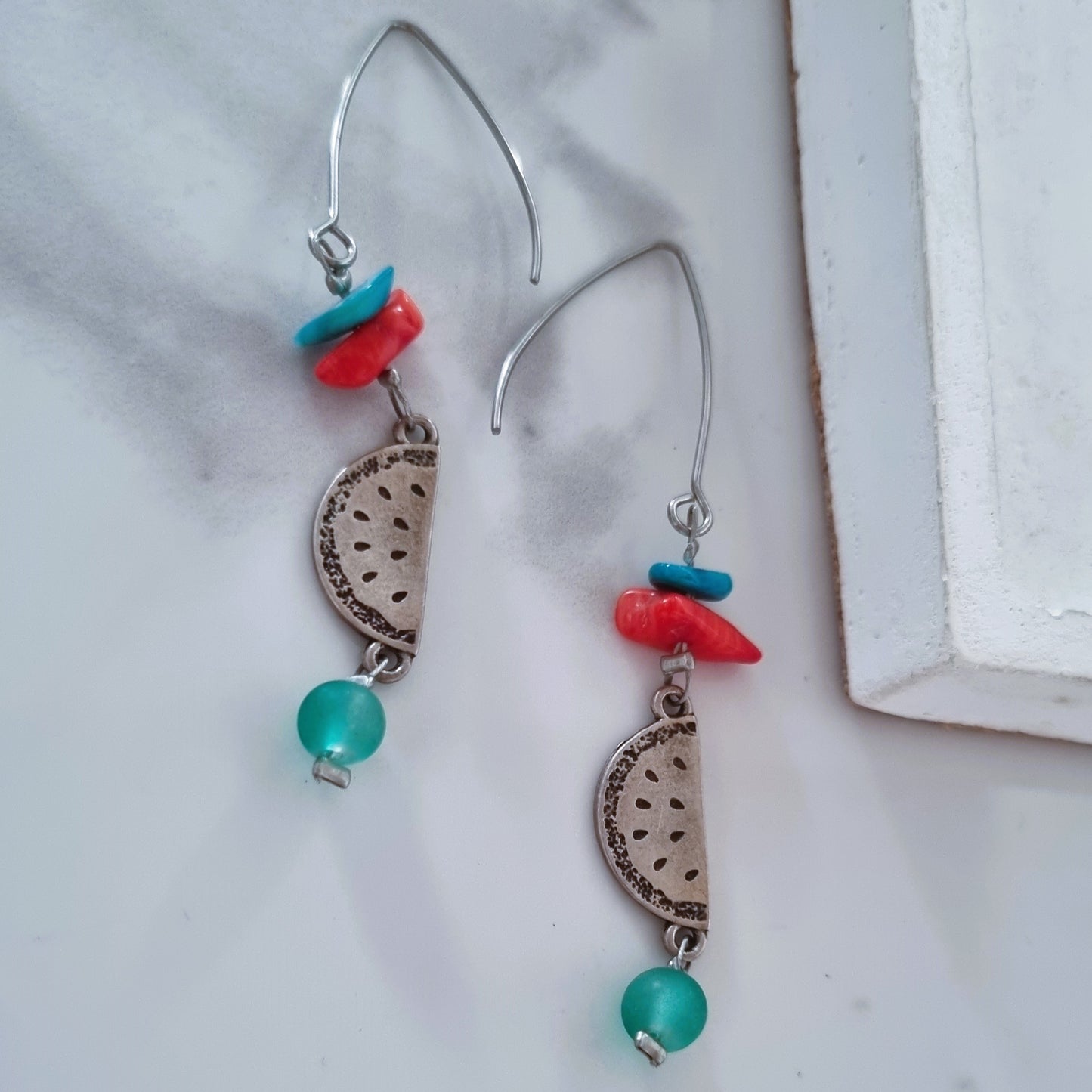 Watermelon earrings