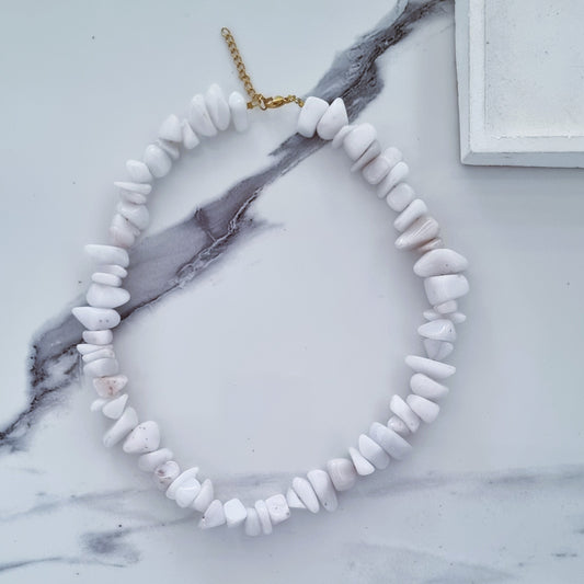 White jade necklace