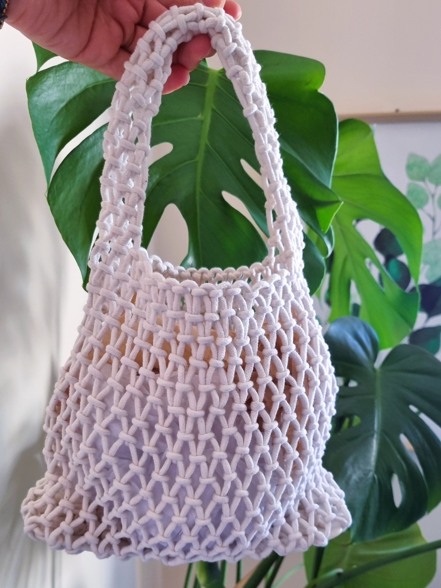 Mini bag - White rope