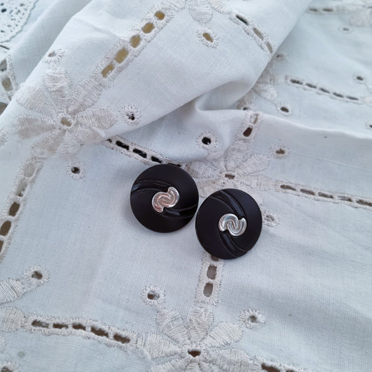 Vintage earrings - Black