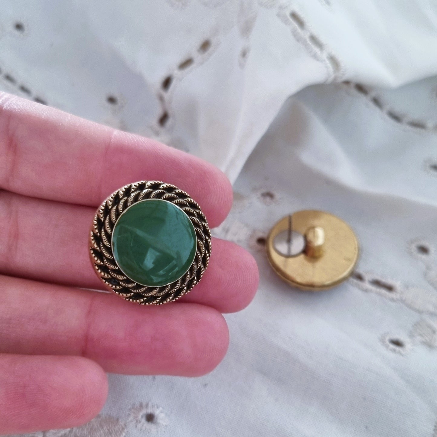 Vintage earrings Green