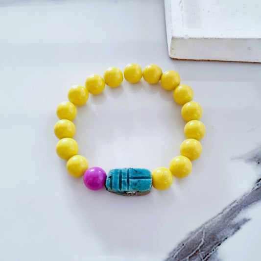 Yellow bracelet