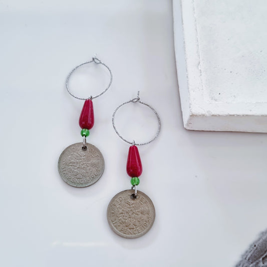 Old and new in one earrings