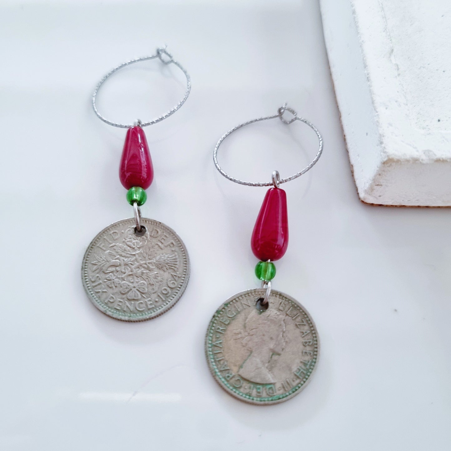 Old and new in one earrings