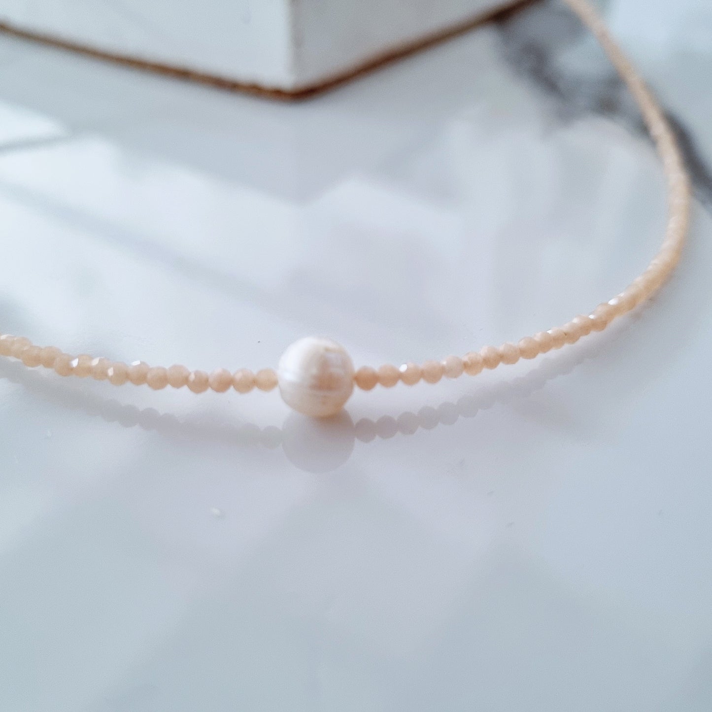 Moonstones necklace