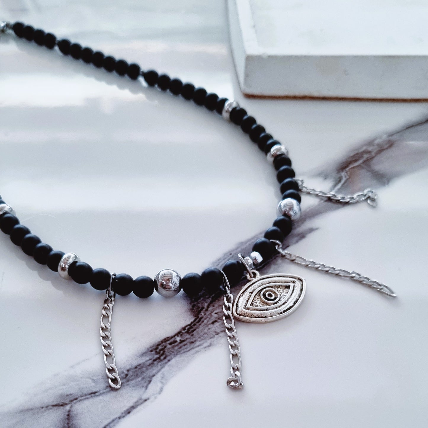 Black grunge necklace