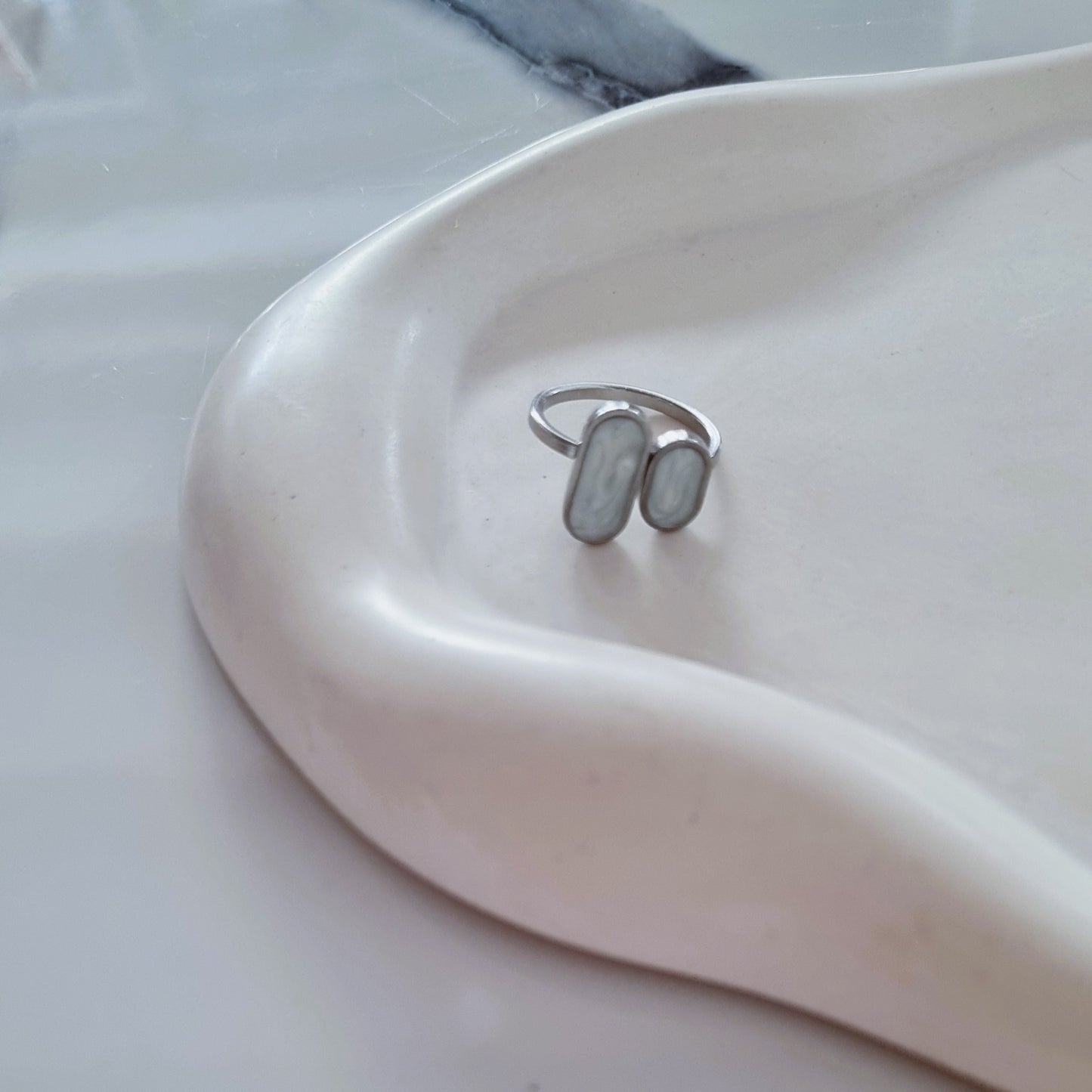 Smalto rings (silver)