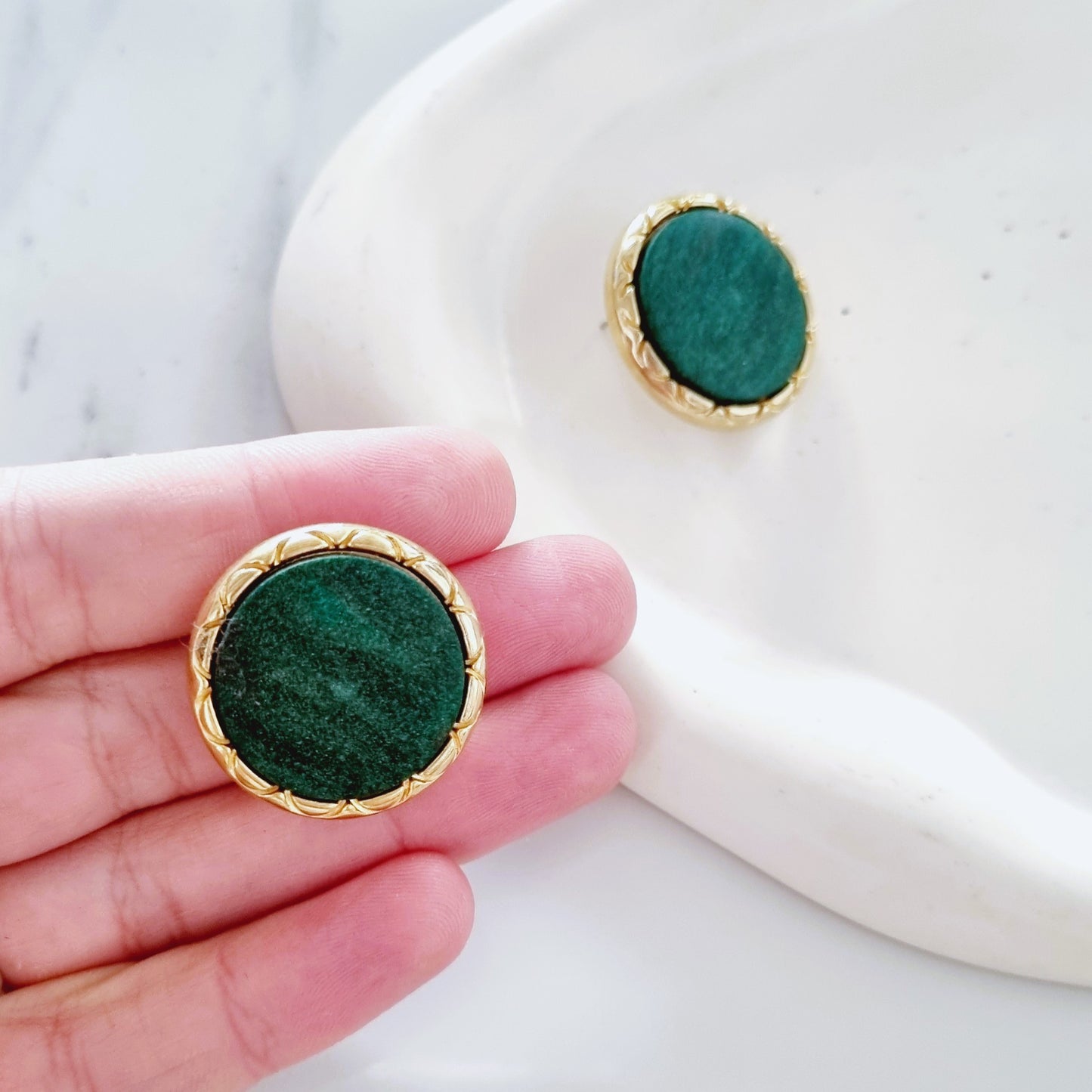 Vintage earrings - Best seller green