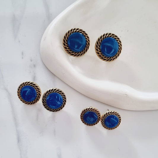 Vintage earrings - Blue