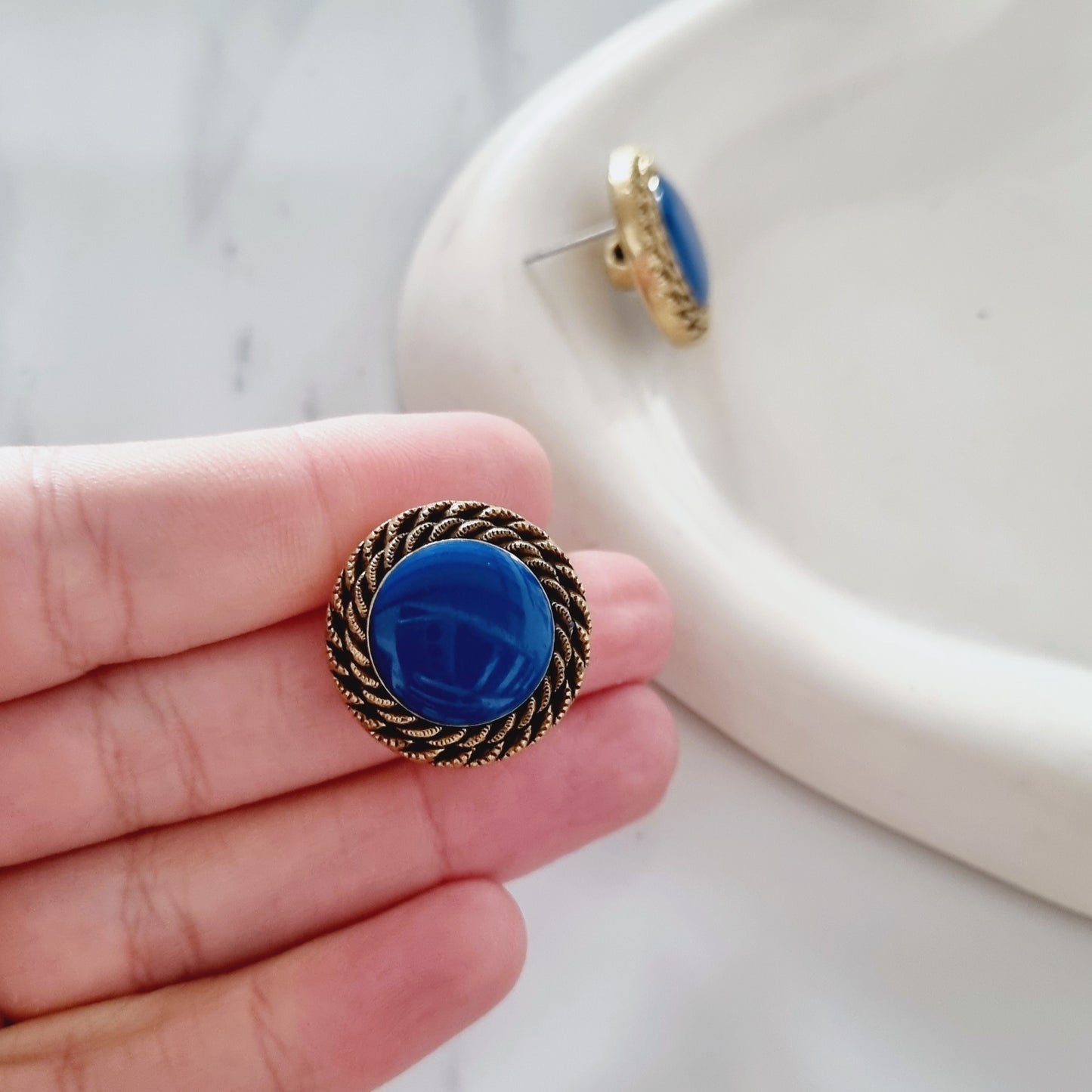 Vintage earrings - Blue