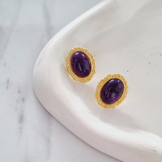 Vintage earrings - Oval medium