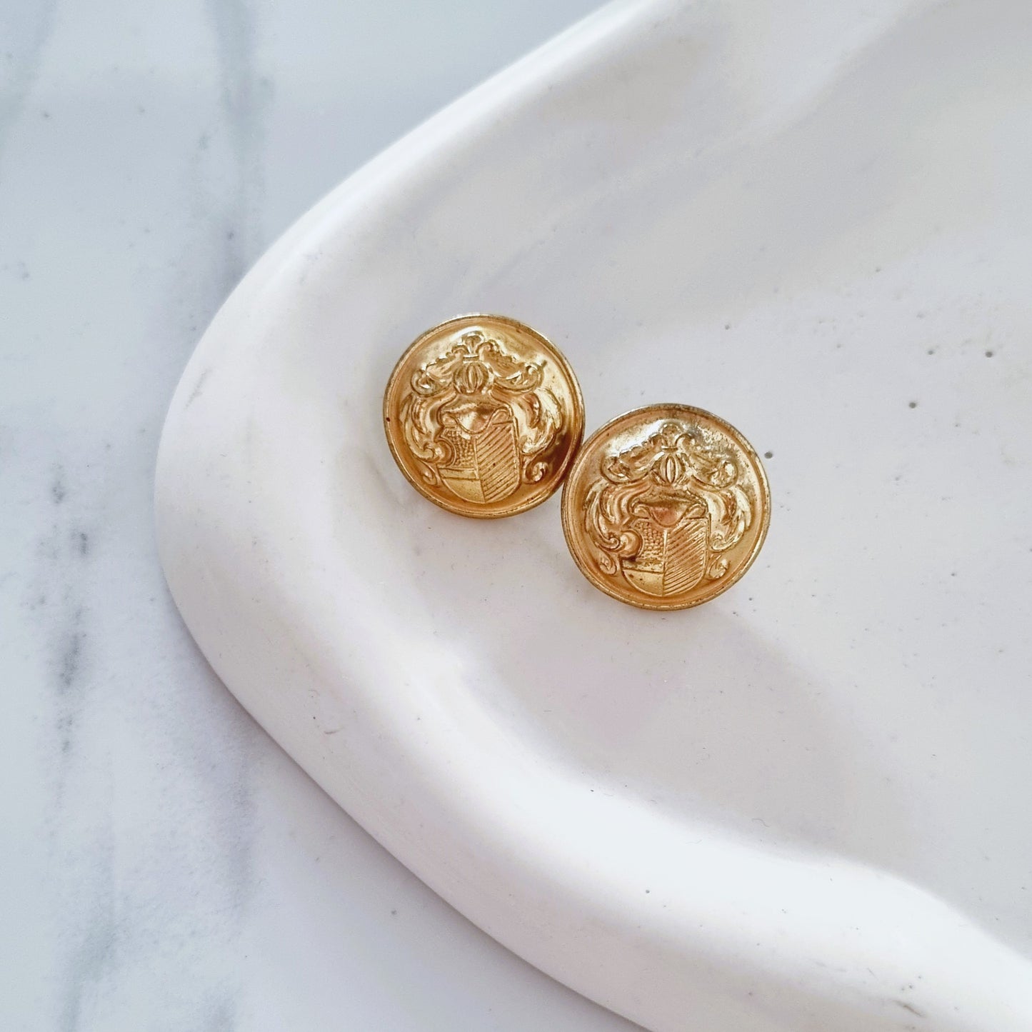 Vintage earrings - Gold nautica