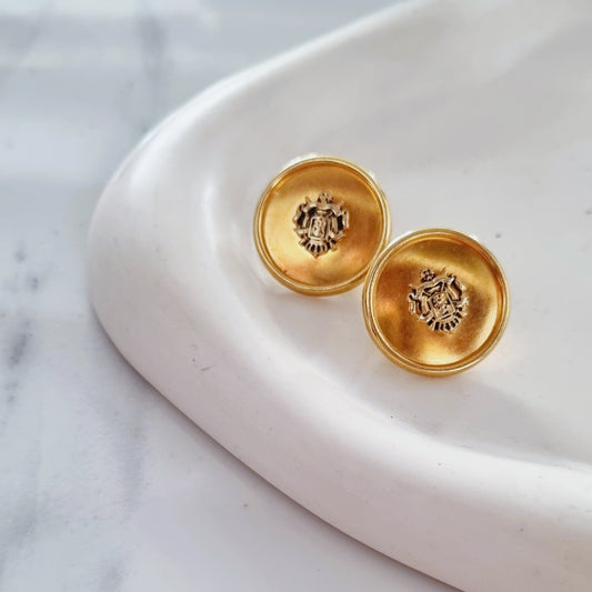 Vintage earrings - Shiny gold (2 options)