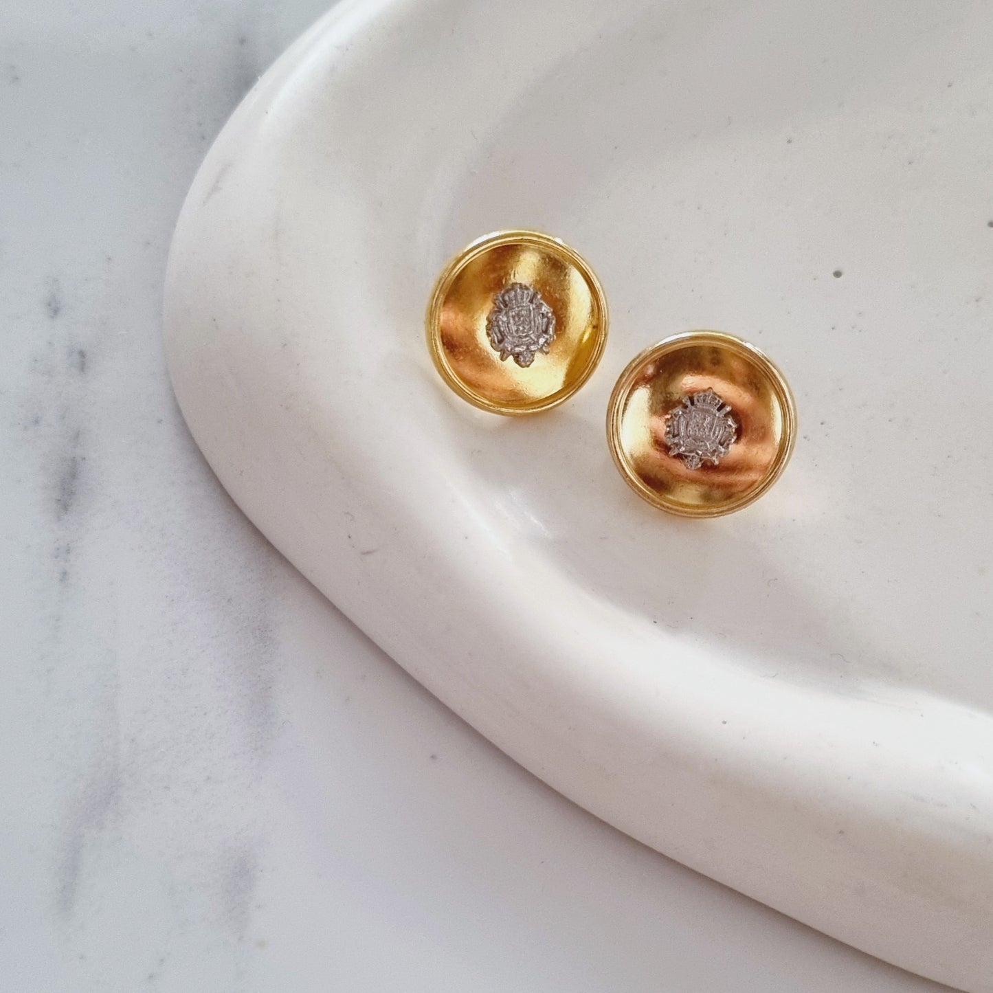 Vintage earrings - Shiny gold (2 options)