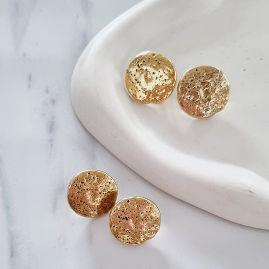 Vintage earrings - Gold moon