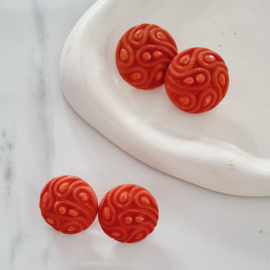 Vintage earrings - Orange