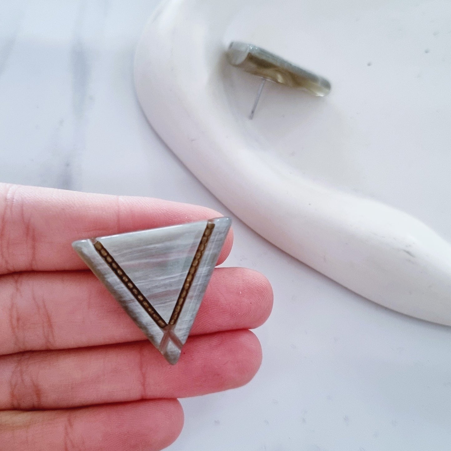 Vintage earrings - Triangles