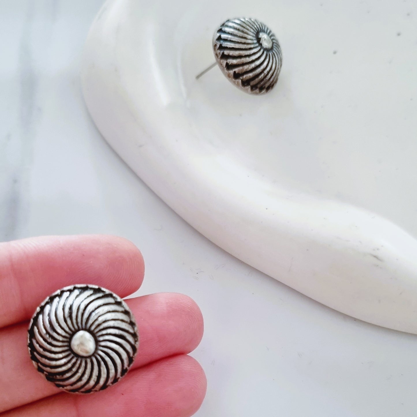 Vintage earrings - silver