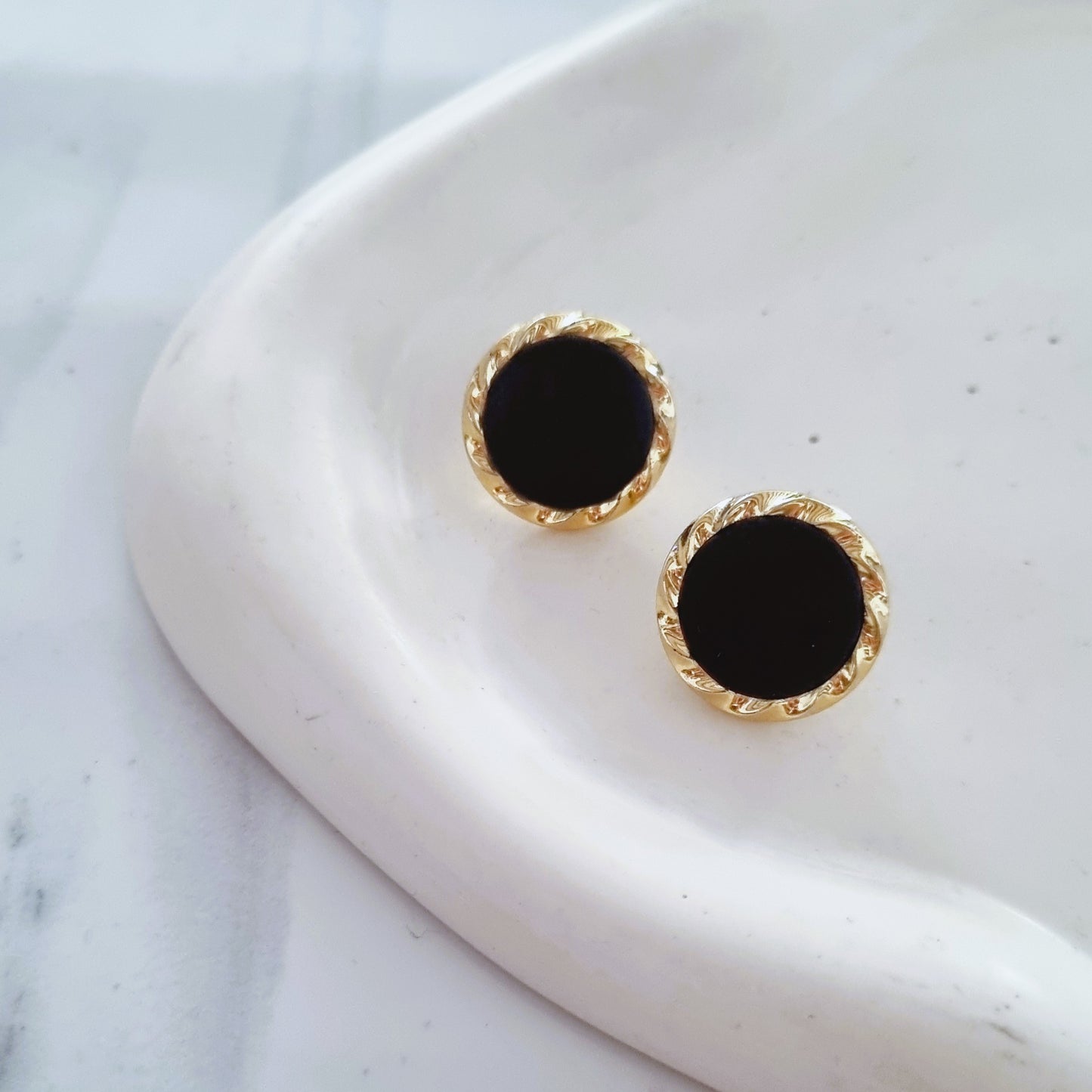 Vintage earrings - Black