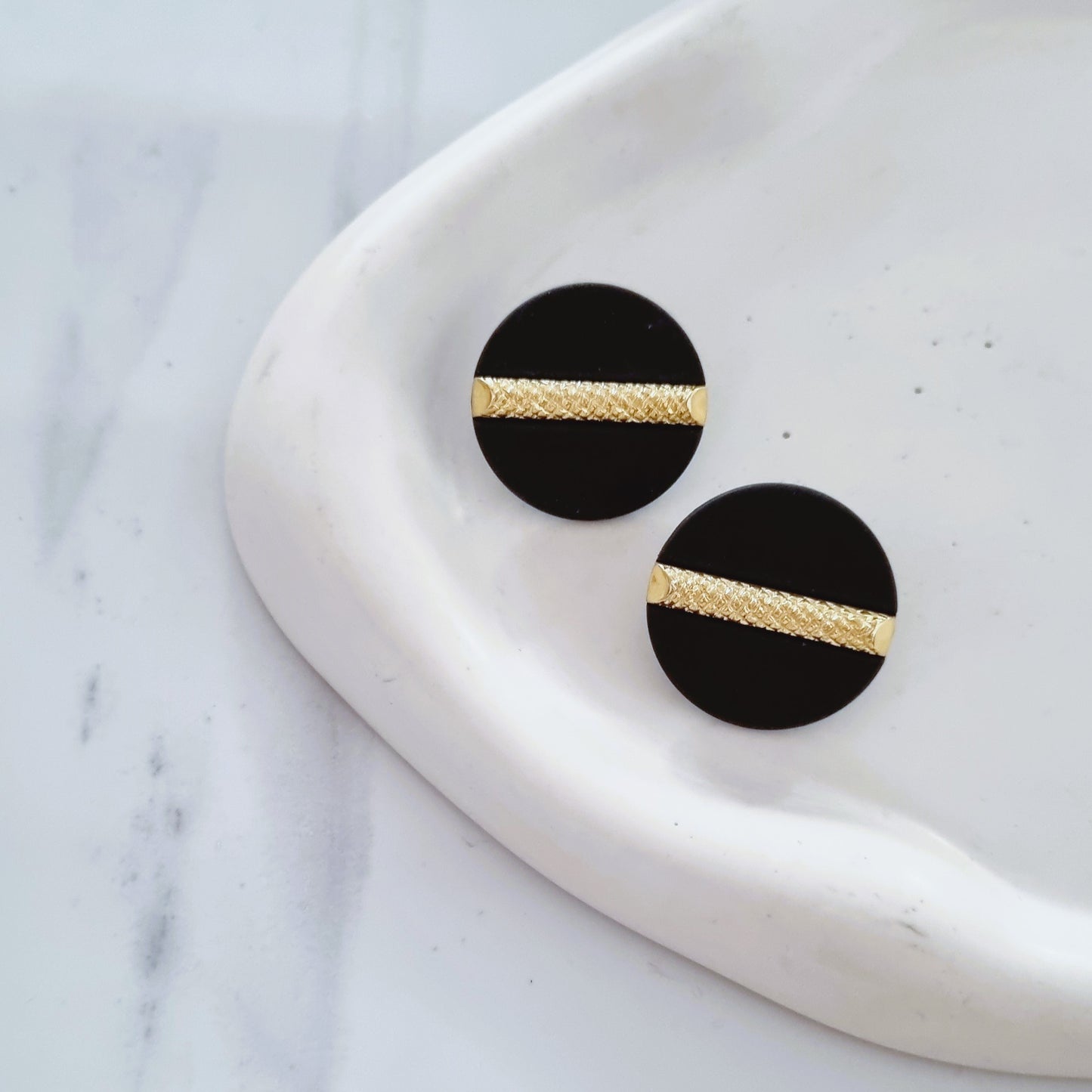 Vintage earrings - Black