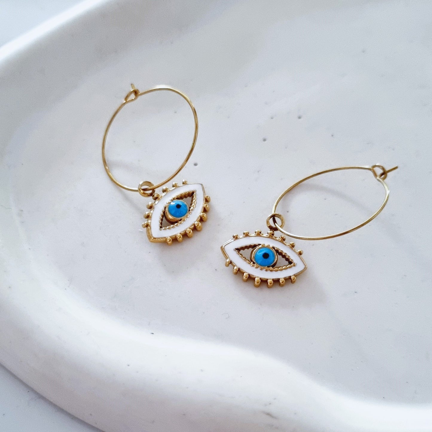 Evivl eye earrings