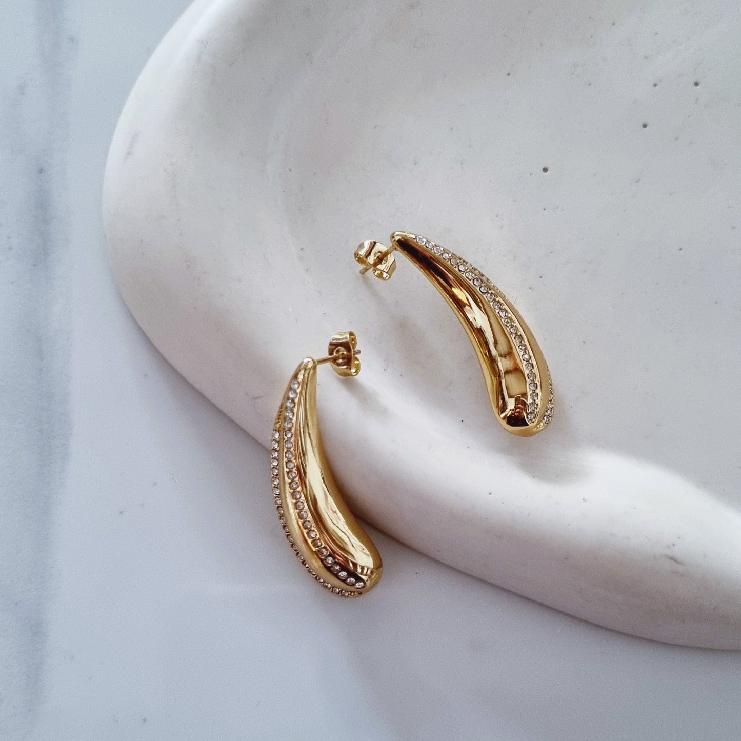 Gold drops - Earrings