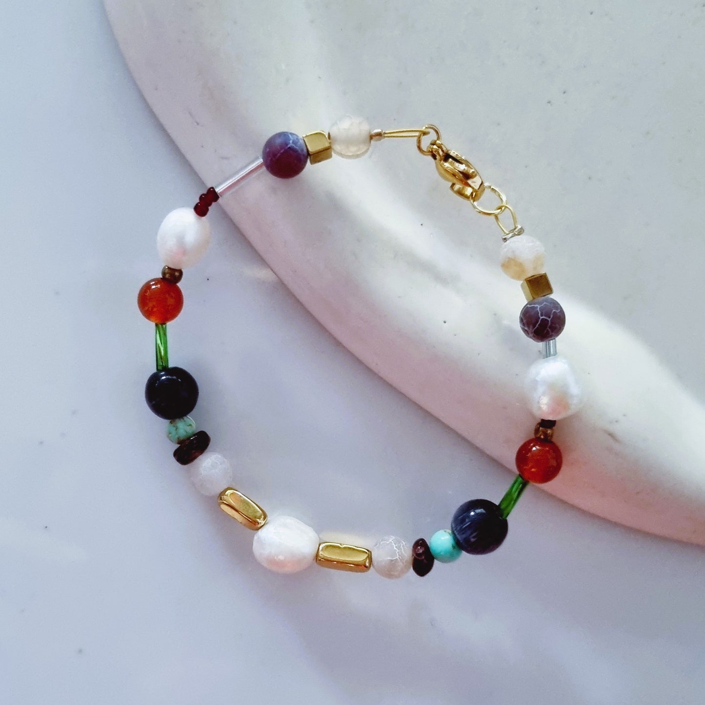 Mixing beads bracele n.8