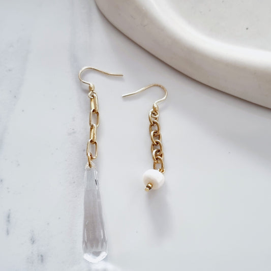 Assymetric earrings