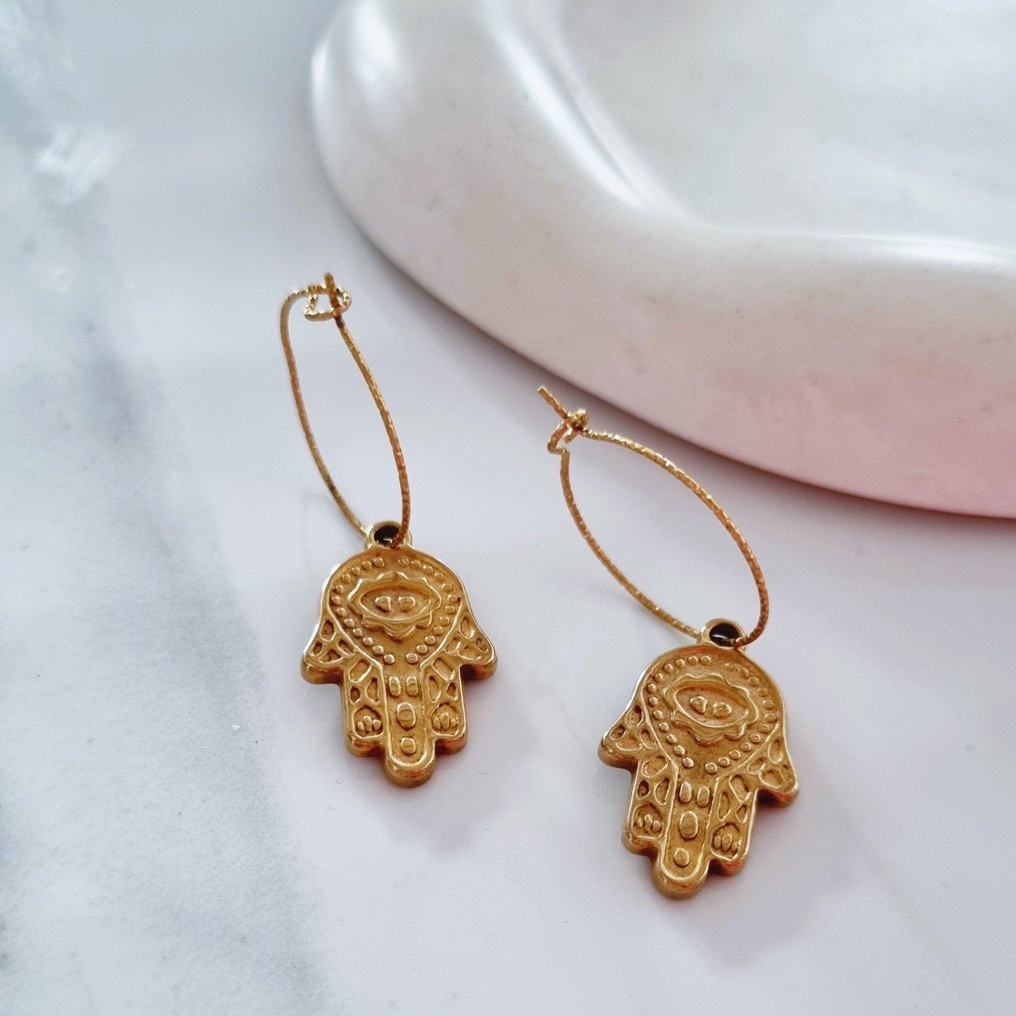 Hamsa earrings