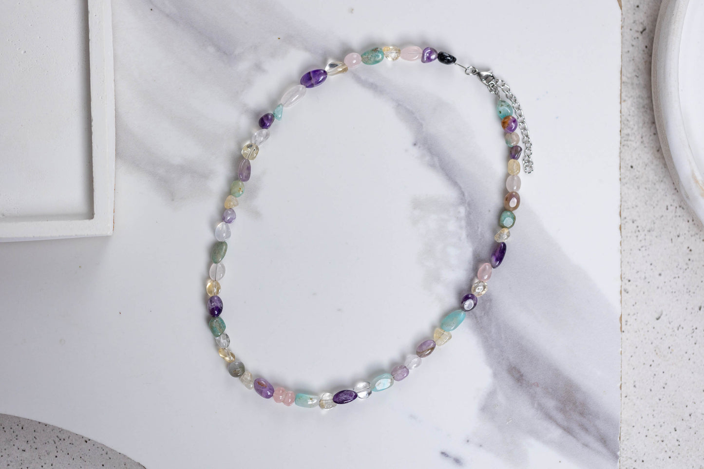 Precious stones necklace