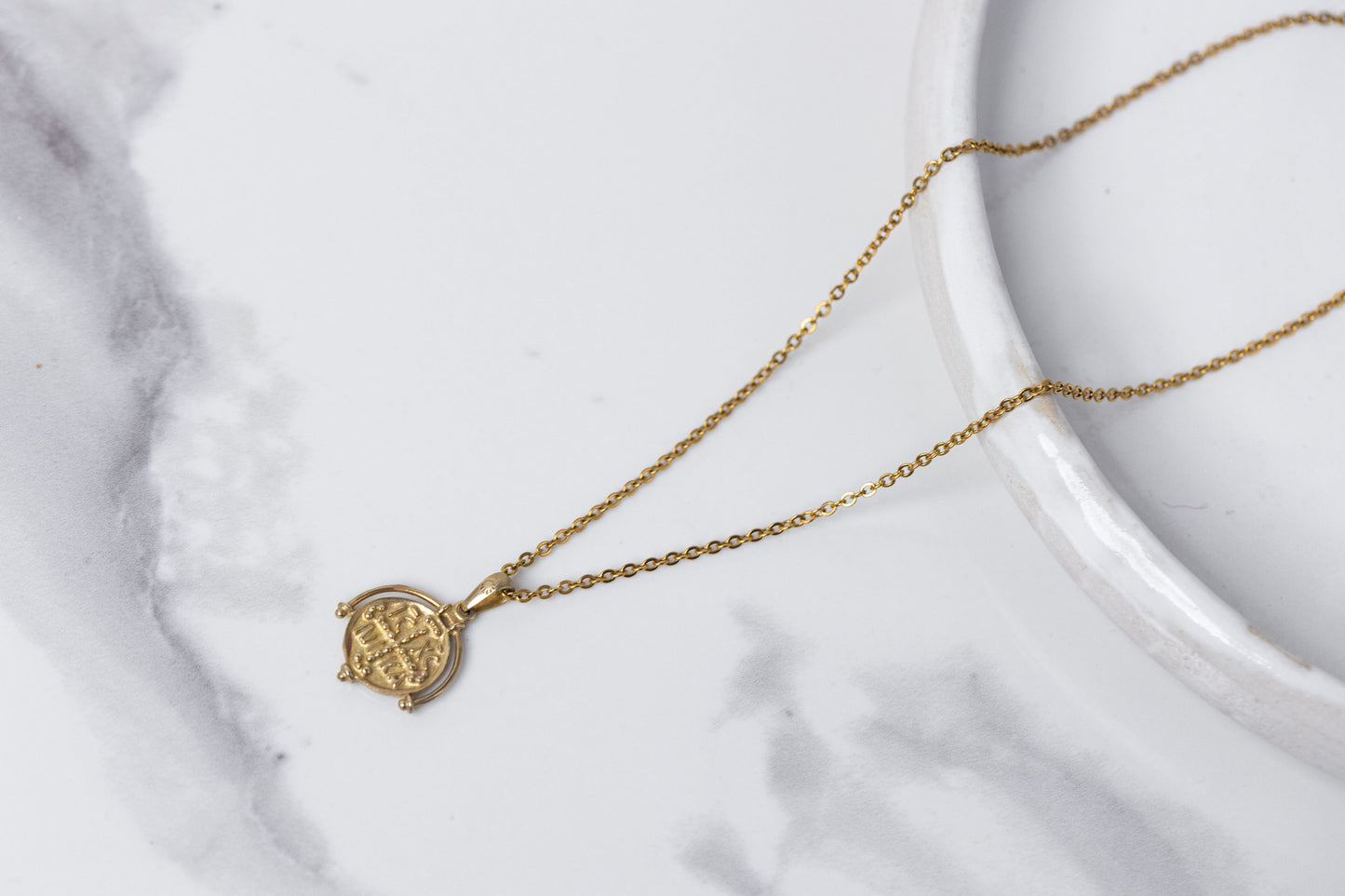 Gold Constantinato pendant